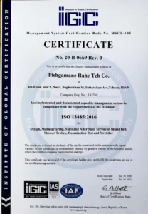 گواهی ISO 13485 پیشگامان راه طب