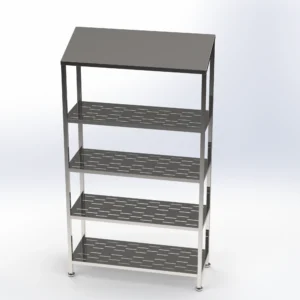 پیشگامان راه طب 22 قفسه استیل مشبک چند طبقه با سقف شیبدار مناسب کلین روم و داروسازی