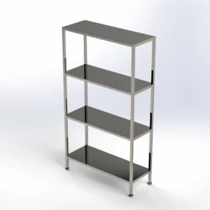 پیشگامان راه طب 20 قفسه استیل ساده چند طبقه مناسب نگهداری تجهیزات در داروسازی، کلین روم و آزمایشگاه