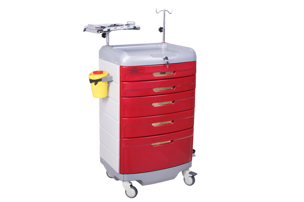 ترالی اورژانسی استیل